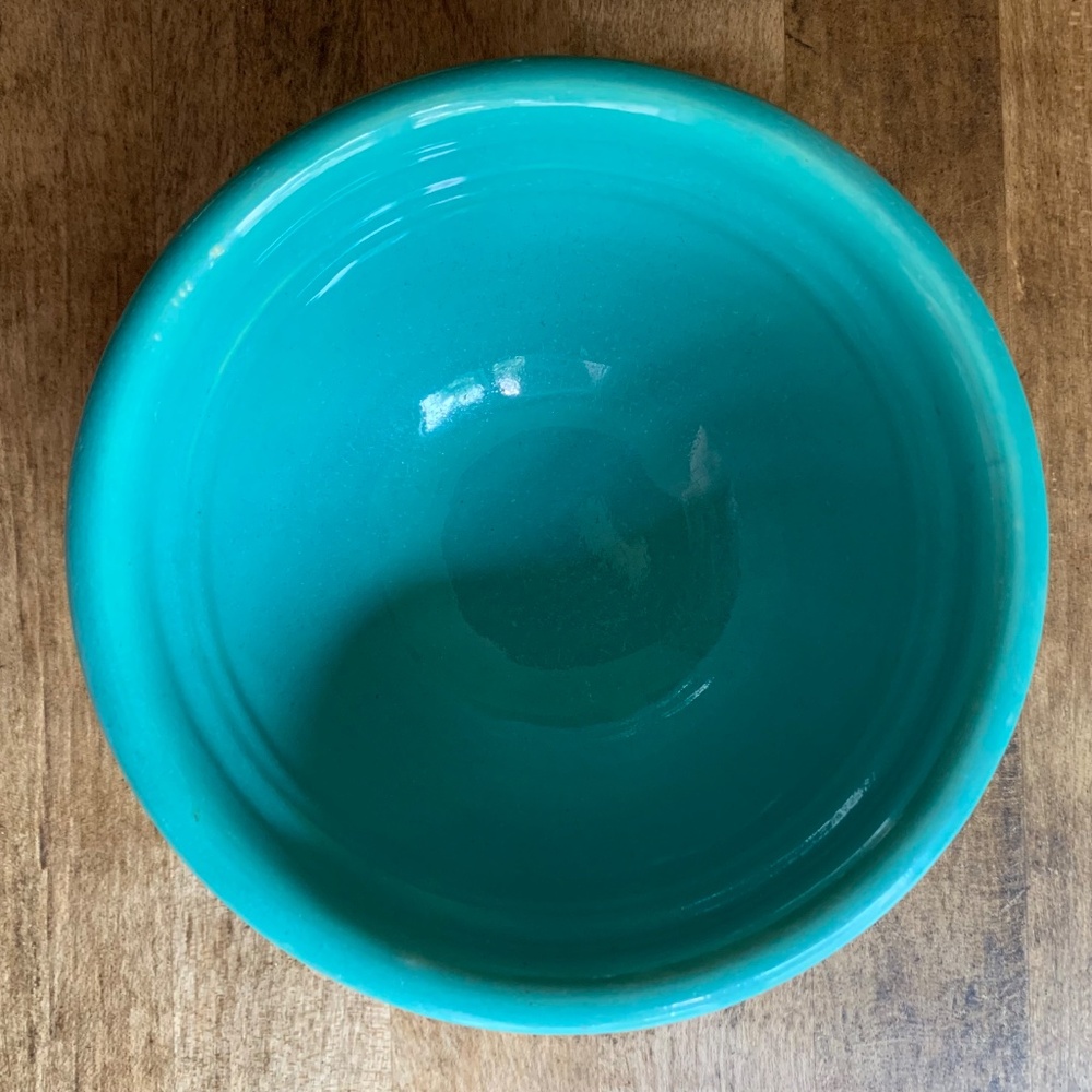 Vintage Bauer Ringware Jade Green Beehive Mixing Bowl 5.75” MCM Pottery